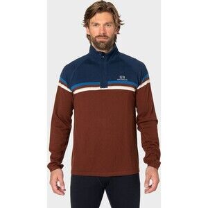 Elevenate Smart Merino 1/2 Zip Sweater Mens L Nordic Stripe 100% Merino Wool Ski